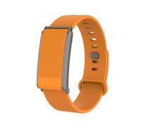 DCU TECNOLOGIC Move FitBand Pulsera de Actividad Inteligente sin Pantalla, Negro, 120 Modos Deportivos, Monitoreo 24/7, Batería 30 Días, IP68, Naranja