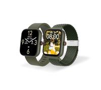 DCU TECNOLOGIC - Smartwatch Los Ángeles - Reloj Inteligente - Incluye 2 Correas: Silicona y Nailon - Pantalla Táctil TFT 1,8'' - 22 Modos de Deporte