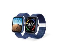 DCU TECNOLOGIC - Smartwatch Los Ángeles - Reloj Inteligente - Incluye 2 Correas: Silicona y Nailon - Pantalla Táctil TFT 1,8'' - 22 Modos de Deporte