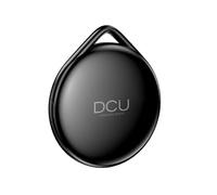 DCU TECNOLOGIC - Tag - Localizador - Rastreador Anti-Pérdida - Buscador de Objetos - Compatible con Apple - Batería reemplazable Color: Negro