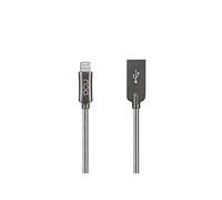 DCU TECNOLOGIC USB, Lightning Pure Metal para iPhone, iPad e iPod, Plata