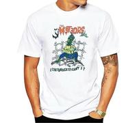 DCVGsdxza Psychobilly The Meteors t Shirt White M
