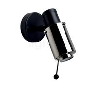 DCW Biny Spot LED, negro/níquel - con asa