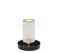 DCW Frechin a Table, lámpara recargable LED, negro/dorado