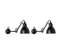 DCW Lampe Gras No 204, set de 2, negro - sin botón - 17 cm