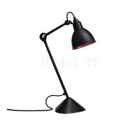 DCW Lampe Gras No 205, lámpara de sobremesa negra, negro/cobre pulido