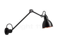 DCW Lampe Gras No 304 L 40, lámpara de pared negra, negro/cobre pulido