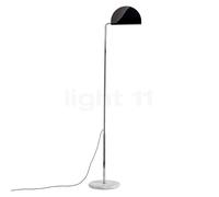 DCW Mezzaluna, lámpara de pie LED, negro