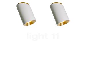 DCW Tobo, lámpara de techo diagonal set de 2, blanco/blanco - 8,5 cm