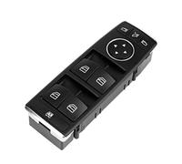 DCXXAN Interruptor de Control de Ventana para Benz W204 2013-2017, botón de Control de elevalunas eléctrico Delantero Izquierdo del Conductor, Perilla Maestra Negra 2128208310