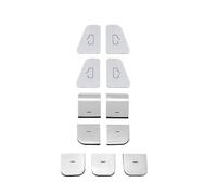 DCXXAN Interruptor de elevalunas para Tesla Model 3 2017-2023 para Model Y 2021-2024 Pegatina de Cubierta de botón de Apertura de Puerta ABS Botones de Interruptor de elevalunas embellecedor