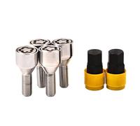 DCXXAN Pernos de Rueda, para Peugeot M12X1.5 M12X1.25, Asientos cónicos cromados, Perno de Bloqueo de Rueda de Coche para, Pernos de orejeta, Tuercas de espárrago