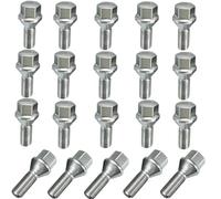 DCXXAN Pernos de Rueda para Serie 3 para E21 E30 E36 1995-2012 Pernos de Rueda de Coche Tuerca M12x1.5