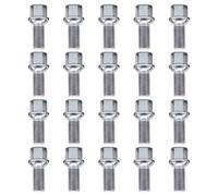 DCXXAN Pernos de Rueda, para VW EOS 2006-2010, Pernos de Rueda de Coche para, Accesorios de Rueda de Acero Plateado, Piezas WHT002437