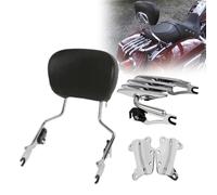 DCXXAN Respaldo para Motocicleta Sissy Bar con portaequipajes y Kit de Acoplamiento para para Harley Touring Road Glide FLTR 2009