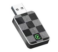 DCYBDL 2 en 1 Adaptador Carplay Inalambrico para Seat Tarraco 2020 2021 2022 2023 2024, Convierte Cable a Inalámbrico Carplay Coche Conexión Bluetooth Rápido y Estable,A Black Grey