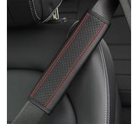 DCYBDL 2 Piezas Almohadilla Cinturon Coche para Lexus RX 270/ UX 260h/ UX300e/ NX 300h, Almohadillas Cómodas y Suaves para Cinturón de Seguridad Protector Cinturón de Seguridad,Blackred