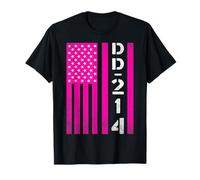 DD-214 USA FLAG Strong Veteran American Woman Vet Lady Camiseta