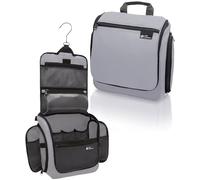 DD D&D Wanderlust D&D - Neceser Colgante de Viaje para Hombres y Mujeres, Kit Organizador de cosméticos, Maquillaje y artículos de tocador con 10 Compartimentos, Gris,Claro, L, Gris Claro