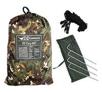 DD Hammocks - DD Tarp 3.5 x 3.5 MC - Lona Impermeable de Camuflaje para Camping Ligera Hamaca Camping y refugios Bushcraft