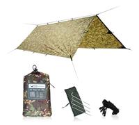 DD Hammocks - DD Tarp 3x3 - MC - Refugio Ligero de Lona de Camuflaje para Hamaca, Camping y Aventura al Aire Libre
