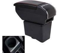 DdaiXQ Apoyabrazos Apoya Brazos Coche para VW Polo 2010-2017, Consola Reposabrazos Caja Almacenamiento Consola Central Reposabrazos