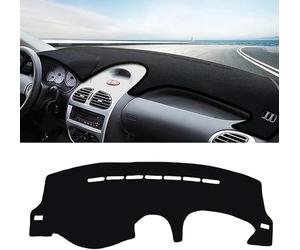DdaiXQ Coche Fundas de Salpicadero para Peugeot 206 2004 2005 2006 2007 2008, Alfombrilla Salpicadero Cubierta Salpicadero Cubierta para Salpicadero