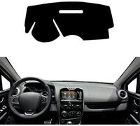 DdaiXQ Coche Fundas de Salpicadero para Renault Clio Lutecia 4 IV 2013-2019 2020, Alfombrilla Salpicadero Cubierta Salpicadero Cubierta para Salpicadero