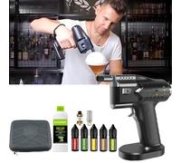 Ddasam Ahumador de alimentos,Pistola infusora de Humo alimentada por USB, Kit para ahumar cócteles, Pistola de Burbujas ahumada para Alimentos de Cocina, Regalo de Accesorios gastronómicos.