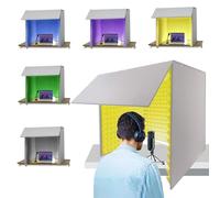 Ddasam Cabina Insonorizada Vocal Ligero Portátil, paneles acusticos, espuma acustica,estudio de grabación musical, plegable, montaje en soporte, espuma absorbente de sonido súper