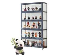 Ddasam Vitrinas para Salon,Vitrina de Cristal de pie, Vitrina, Vitrina Curio, estanterías con Puerta acrílica, coleccionables, Organizador de Juguetes, estantería y estantería de exposición