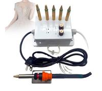 DDCFL Aplicador de Diamantes de imitación Hotfix con Juego de Puntas de latón de 6 Piezas, autosucción al vacío de Temperatura Ajustable, Kit Deslumbrante de Calor máximo de 400 ℃ para Ropa, Zapatos