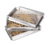 DDCFL Setaccio per Classificazione Dei Chicchi Di Caffè, Setaccio a Foro Tondo In Acciaio Inossidabile con 5 Telai E 10 Strati Rimovibili, Classificazione Delle Dimensioni per Chicchi Verdi E Tostati