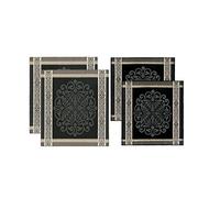 DDDDD Toalla de Cocina Rozet té y Combi Set, algodón, Gris, 65 x 4 x 60 cm