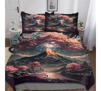 DDDFRTYY Cherry Blossom Japan Art - Funda nórdica con funda de almohada (135 x 200 cm)