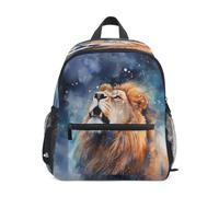 DDDIYEU Acuarela Pintura LeóN Mochila para Preescolar Toddler Kids Estudiante Mochilas para Infantiles 2-7 Años Niñas Niños