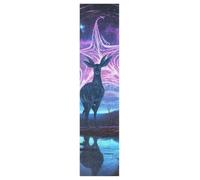 DDDIYEU Ciervo Azul PúRpura Cielo Estrella Skateboard Griptape Antideslizante Autoadhesivo Longboard Pegatinas de Agarre Griptapes 9x33in,44x10in(1pcs)