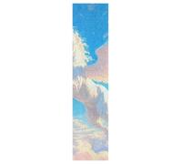 DDDIYEU Dibujos Animados Unicornio Nubes Cielo Skateboard Griptape Antideslizante Autoadhesivo Longboard Pegatinas de Agarre Griptapes 9x33in,44x10in(1pcs)
