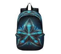 DDDIYEU Estrella De Mar MíStica Azul Arte Mochila de Computadora Portátil Ligera Mochila de Senderismo Paquete Diario de Campamento