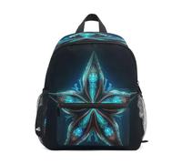 DDDIYEU Estrella De Mar MíStica Azul Arte Mochila para Preescolar Toddler Kids Estudiante Mochilas para Infantiles 2-7 Años Niñas Niños