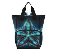 DDDIYEU Estrella De Mar MíStica Azul Arte Mochilas de Pañales para Gran Capacidad Pañal Bolso Mochila para Viajar al Aire Libre Mamá y Papá