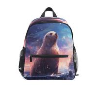 DDDIYEU LeóN Marino PacíFico Nevado Invierno Mochila para Preescolar Toddler Kids Estudiante Mochilas para Infantiles 2-7 Años Niñas Niños