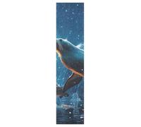 DDDIYEU Leones Marinos Azules Volando Cielo Oscuro Skateboard Griptape Antideslizante Autoadhesivo Longboard Pegatinas de Agarre Griptapes 9x33in,44x10in(1pcs)