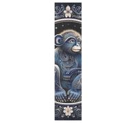DDDIYEU Mono Cielo Azul Skateboard Griptape Antideslizante Autoadhesivo Longboard Pegatinas de Agarre Griptapes 9x33in,44x10in(1pcs)