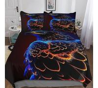 DDFRTYY Adler Juego de ropa de cama para niñas y niños, 3 piezas, con funda de almohada, suave y agradable, doble (200 x 200 cm)