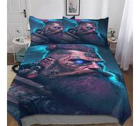 DDFRTYY Cyborg Ropa de cama y funda de almohada, microfibra, juego de 2 piezas, para adultos, adolescentes, niños, individual (135 x 200 cm)