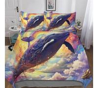 DDFRTYY The Ballena - Funda nórdica de 3 piezas, funda de edredón y funda de almohada (200 x 200 cm)