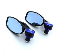 DDGBERFP para Yama&ha FZ1 FA&zer FZ6 FZ6R FZ8 XJ6 MT-07 MT-09 FZ9 FZ-09 Universal 7/8 "22mm Manillar De Motocicleta De Aluminio Extremos Espejos Laterales Piezas compatibles(Azul)