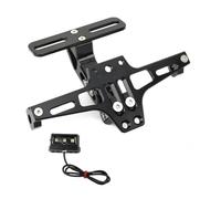 DDGBERFP Soporte para Matrícula Trasera Ajustable para Motocicleta para CFMOTO CF650 650NK 400NK 250NK 400GT 650MT(Negro)