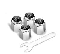 DDHHBH 4 Piezas Coche Tapas de Válvula de Neumático para Peugeot 2008 2013-2024,Hexagonal Aluminio Aleación Antipolvo Tapones Cubierta Válvulas Neumático Accesorios Decoración Coche,C